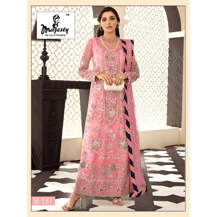 Majesty Ramsha Vol 15 Faux Georgette Pakistani Salwar Suits